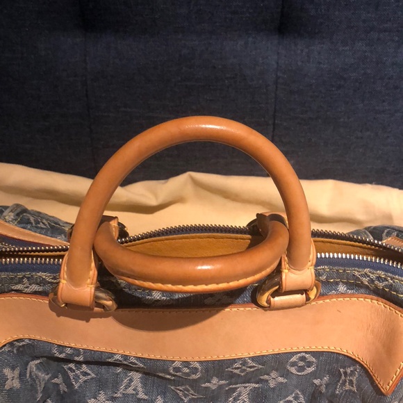 Authentic LOUIS VUITTON Speedy Blue Monogram bag - Picture 5 of 8